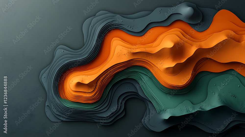 Poster dynamic rainfall heatmap analysis geographic visualization data representation urban environment top