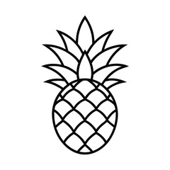 Obraz premium pineapple vector illustration
