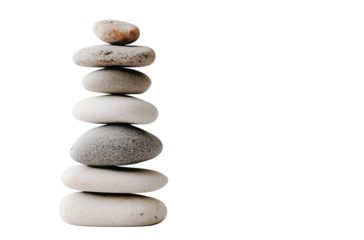  a stack of gray rocks isolated on a transparent background 