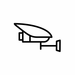 CCTV icon, video surveillance made linear style, sign camera for use logo and other design