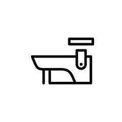 CCTV icon, video surveillance made linear style, sign camera for use logo and other design