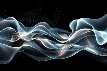Long blue wave with white streaks