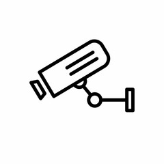CCTV icon, video surveillance made linear style, sign camera for use logo and other design