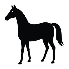 a-simple-standing-horse-silhouette-with-minimal-de.eps Adobe Illustrator Artwork