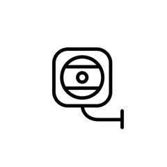 CCTV icon, video surveillance made linear style, sign camera for use logo and other design