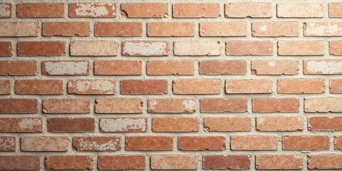 Fototapeta premium A Seamless Texture of Rustic Brick Wall Featuring Subtle Variations in Color and Tone, Ideal for Design Projects Requiring an Authentic Brick Background