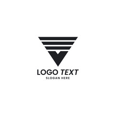 V letter logo vector file