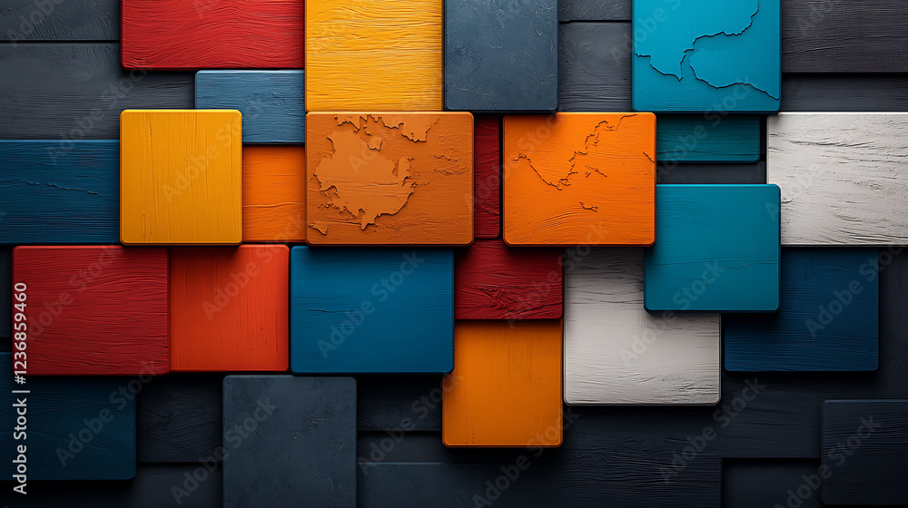Poster dynamic visualization of earthquake and storm data using stacked bars digital art abstract environme