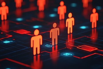 Digital representation of networked individuals.