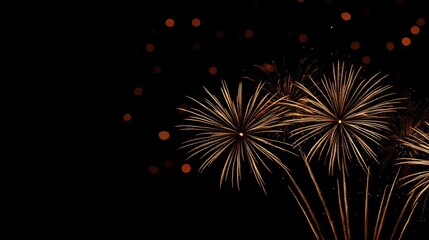 Fototapeta premium fireworks night sky display