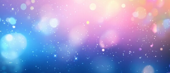 Fototapeta premium Abstract Pastel Background with Sparkling Lights and Bokeh