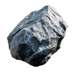 grey rock edgy stone on transparent background
