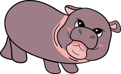 This cute moodang hippopotamus clipart is perfect for Valentine’s Day gifts, offering a playful and lovable design ideal for creating romantic greeting cards, decorations, and digital prints.