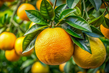 A large citrus fruit similar to a grapefruit