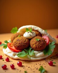 fried chicken breast with vegetables