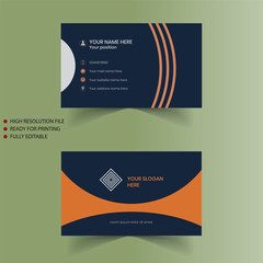 Modern business card design template