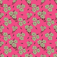 textile design with flower pattern image
