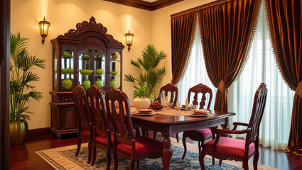 new and clean luxury restaurant in european style