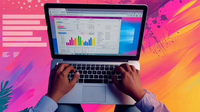 filling out a tax form on a laptop