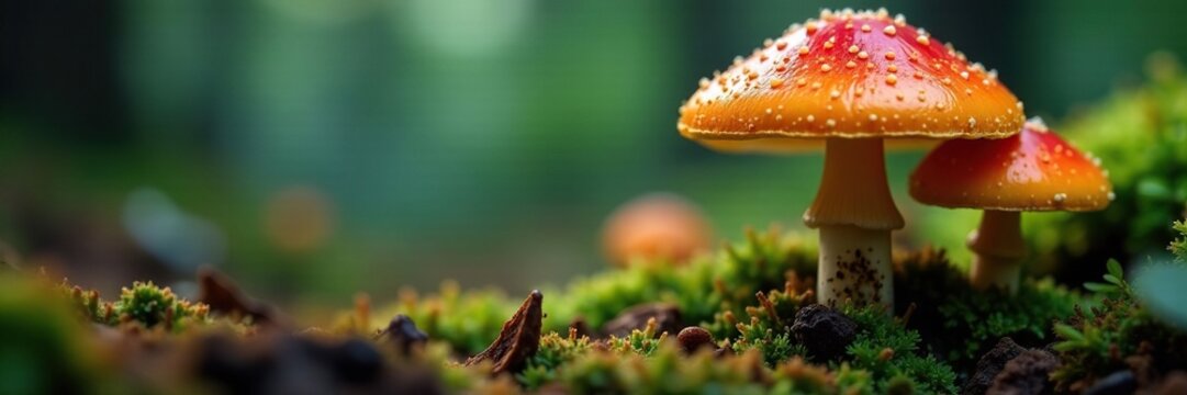 Spores of psilocybe cubensis in a humid environment, fungi, cubensis, humidity