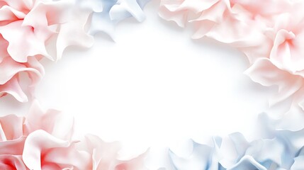 Abstract Pastel Fabric Frame Design