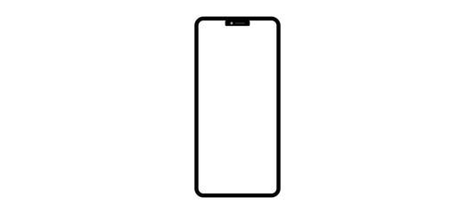 Mobile phone, Mockup Smartphone blank screen.Vector Illustration.