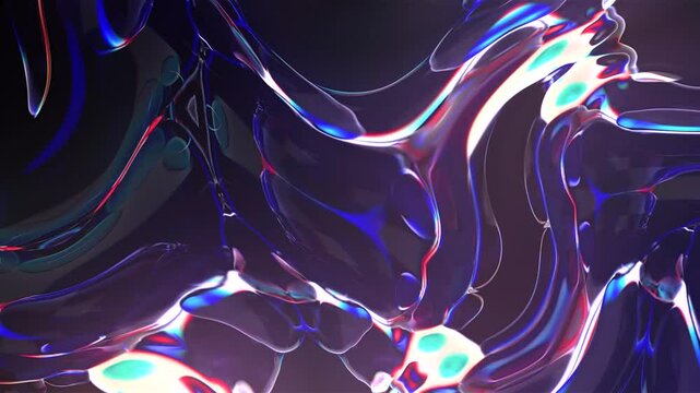 Abstract animated glass gradient background