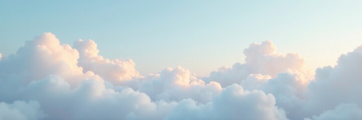 Soft gray clouds float on a gentle sky background, peaceful, serene ambiance, cloud