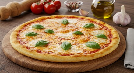 Delicious Margherita Pizza Recipe and Food Photography