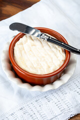 French dauphinois cheeses collection, Saint-Marcellin, Saint- Felicien cow's milk cheese with white mold from Rhône-Alpes region of France
