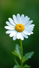 Obraz premium Chamomile daisy in full bloom with its stamens, chamomile, botanical, nature