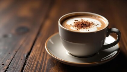 Stylish mug filled with luxurious hot chocolate, stylish mug, decadent treat, luxurious hot chocolate