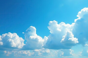 Clouds bring a sense of freedom to the open blue sky, sky, vast