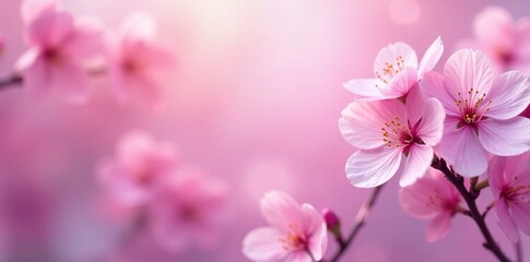 Soft petal background with delicate light pink and purple hues, blossoms, , floral