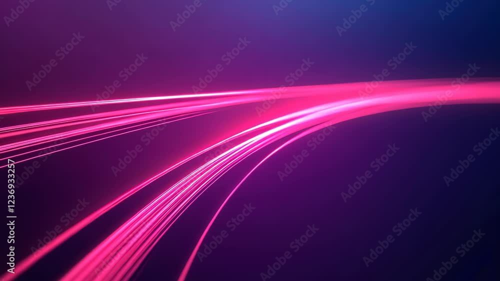 Aufkleber abstract glowing optical data lines on dark background for futuristic technology and modern design c