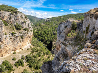 Place known as Ventano del diablo,, Cuenca mountain range, Spain