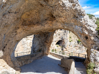 Fototapeta premium Place known as Ventano del diablo,, Cuenca mountain range, Spain