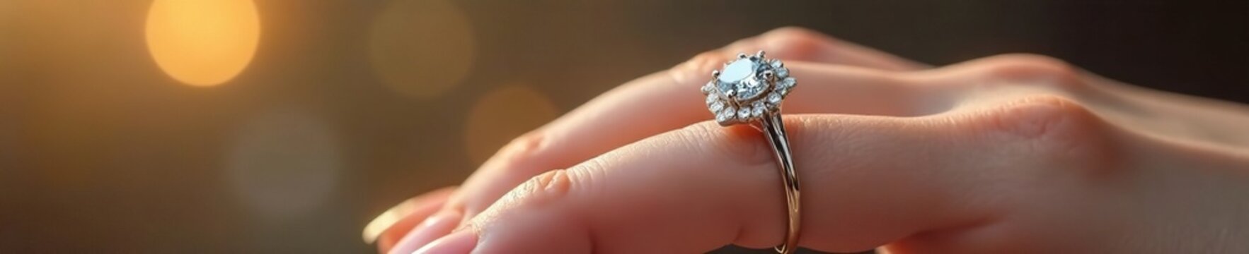 Anillo de zafiro y diamante en oro blanco sobre el dedo, elegancia, joyer?a de bodas