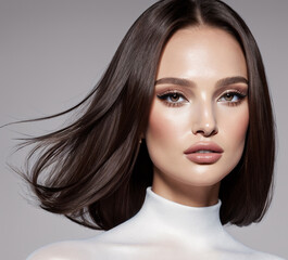 Naklejka premium portrait of a woman with makeup
