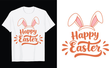  Happy Easter Bunny T-Shirt Design