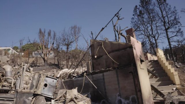 Palisades home in ruins after the fire