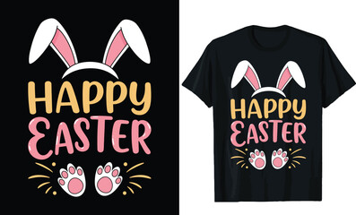  Happy Easter Bunny T-Shirt Design
