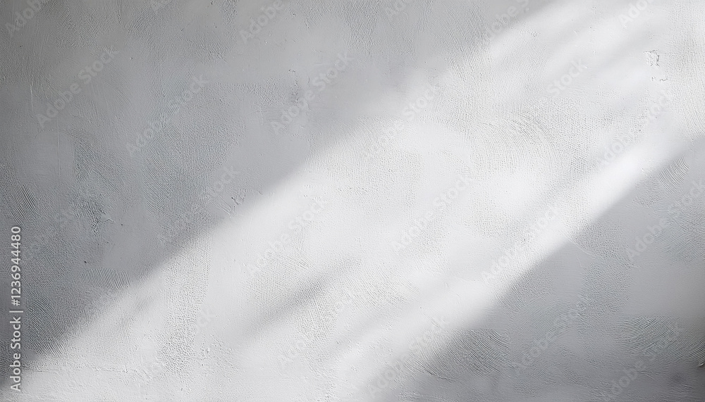 Poster white textured concrete surface with soft shadows and patterns