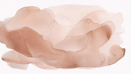 Fototapeta premium Soft rose beige watercolor texture with stains and rounded edges evokes calming atmosphere