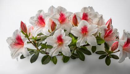 Fototapeta premium azalea isolated white heritage