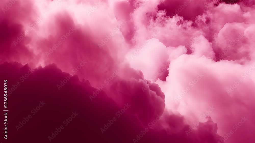Poster abstract watercolor texture in soft pink hues with cloud-like patterns. artistic background