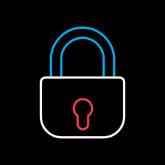 Security lock icon. Privacy and data protection