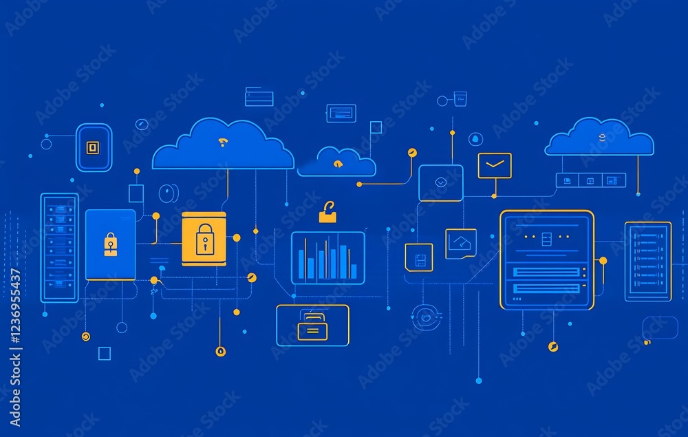 Poster secure cloud computing network.