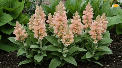 Peach Cobbler is a type of sage with light pink flowers.
