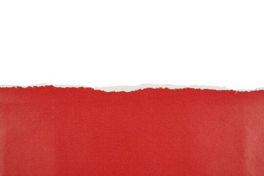 Papel rasgado de color rojo